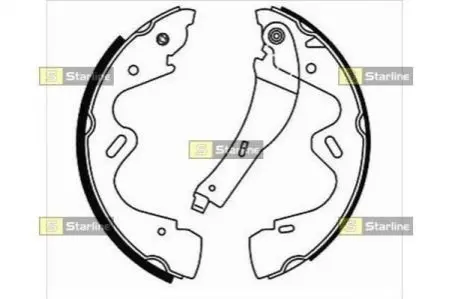 Фото Гальмівні колодки барабанні STARLINE (BC 08730) зображення 1