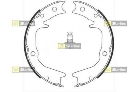 Тормозные колодки барабанные STARLINE BC 08920 (фото 1)