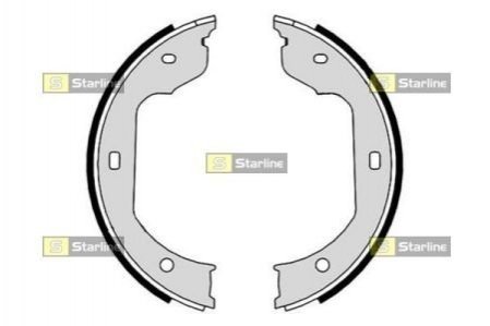 Тормозные колодки барабанные STARLINE BC 09110 (фото 1)