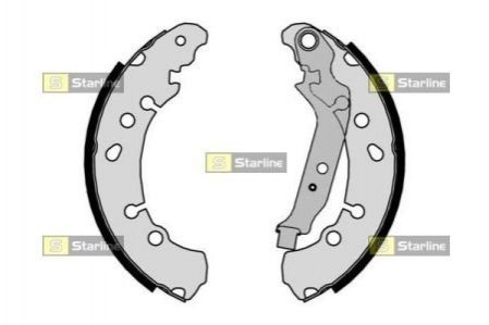 Тормозные колодки барабанные STARLINE BC 09320