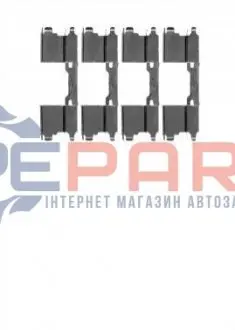 Фото 1 — Ремонтный комплект тормозных колодок STARLINE (BD PR44) Фото Ремонтный комплект тормозных колодок STARLINE (BD PR44) зображення 1