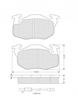 Гальмівні колодки дискові STARLINE BD S020 (фото 1)