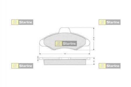 Гальмівні колодки STARLINE BD S022