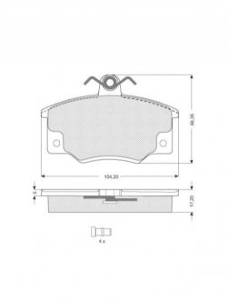 Гальмівні колодки STARLINE BD S029