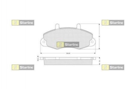 Гальмівні колодки дискові STARLINE BD S039 (фото 1)