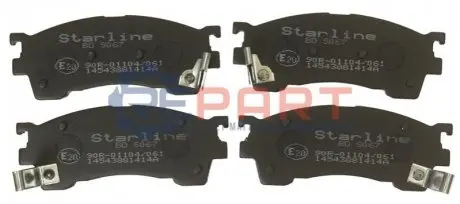 Фото Тормозные колодки дисковые STARLINE (BD S067) изображение 1