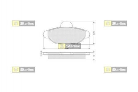 Гальмівні колодки STARLINE BD S070