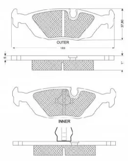 Фото Гальмівні колодки STARLINE (BD S079) зображення 1