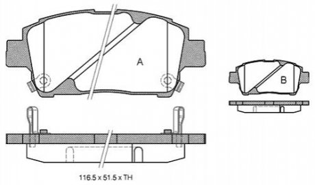 Гальмівні колодки дискові STARLINE BD S321