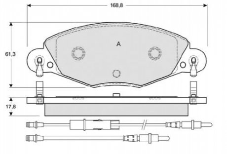 Тормозные колодки дисковые STARLINE BD S346 (фото 1)