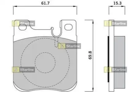 Гальмівні колодки STARLINE BD S395 Купити в Україні