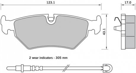 Автозапчасть STARLINE BDS396