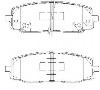 Комплект тормозных колодок STARLINE BDS449