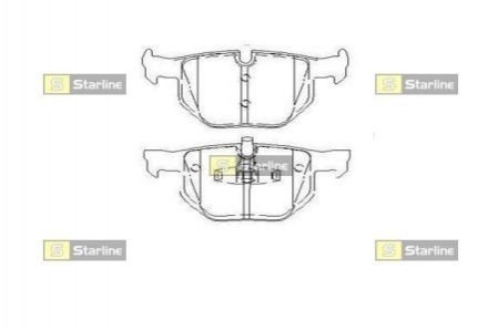 Тормозные колодки дисковые STARLINE BD S452 (фото 1)