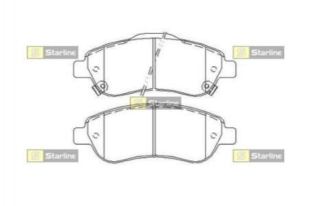 Тормозные колодки дисковые STARLINE BD S455