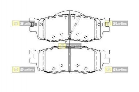 Тормозные колодки дисковые STARLINE BD S457