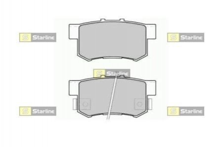 Тормозные колодки дисковые STARLINE BD S519 (фото 1)