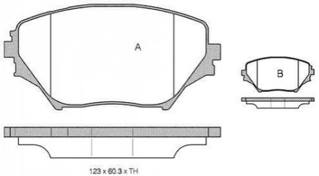 Гальмівні колодки дискові STARLINE BD S832P (фото 1)