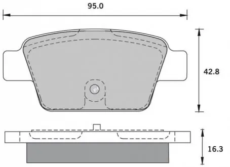 Фото Колодки тормозные дисковые, к-кт. STARLINE (BD S836P) зображення 1