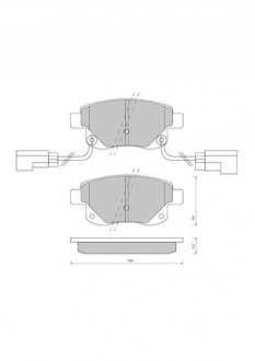 Гальмівні колодки дискові STARLINE BD S850P