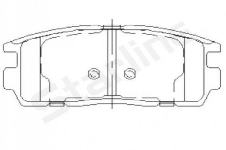 Тормозные колодки.) STARLINE BDS851P