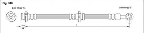 Тормозной шланг STARLINE HA ST.1207