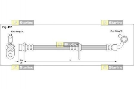 Тормозной шланг STARLINE HA ST.1239