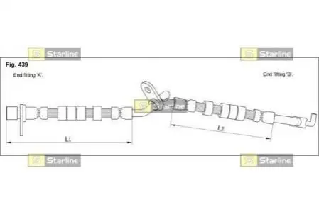 Фото 1 — Шланг гальмівний STARLINE (HA ST.1247) Фото Шланг гальмівний STARLINE (HA ST.1247) зображення 1