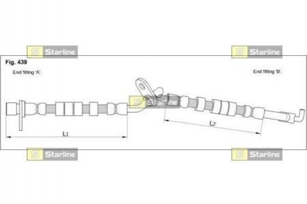 Тормозной шланг STARLINE HA ST.1248