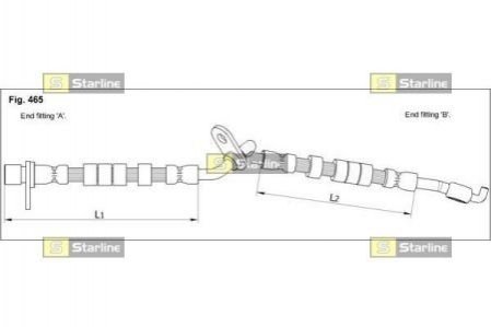 Тормозной шланг STARLINE HA ST.1249 (фото 1)