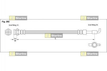 Тормозной шланг STARLINE HA ST.1253