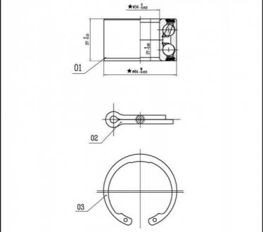 Подшипник колесный STARLINE LO 00663