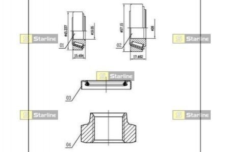 Подшипник колесный STARLINE LO 00926L