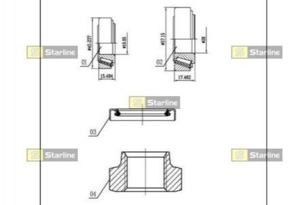 Подшипник колесный STARLINE LO 00926R