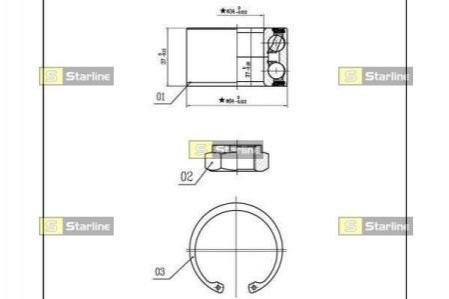 Підшипник колісний STARLINE LO 01306