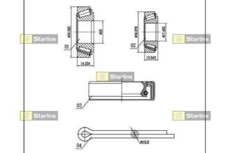 Подшипник колесный STARLINE LO 03519