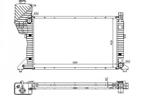 Радіатор охолодження STARLINE MSA2183