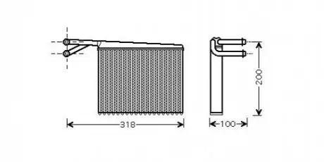 Радіатор пічки STARLINE MSA6372 Купити в Україні