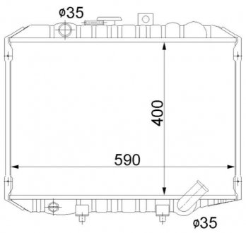 Радіатор охолодження STARLINE MTA2062