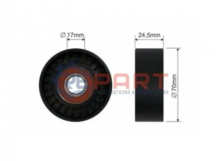 Фото 1 — Ролик ременя приводного STARLINE (RS X00128P) Фото Ролик ременя приводного STARLINE (RS X00128P) зображення 1