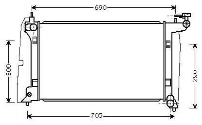 Фото Радіатор охолодження STARLINE (TO2302) зображення 1