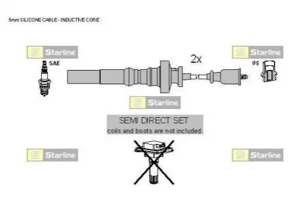 Провода високовольтні STARLINE ZK 5308 Купити в Україні