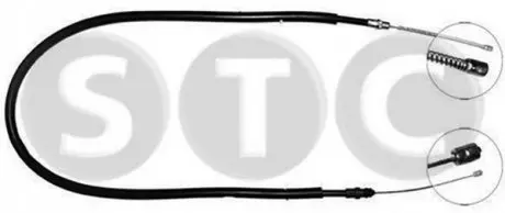 Трос гальмівний CLIO all (барабанний))) DX/SX-RH/LH STC T480210
