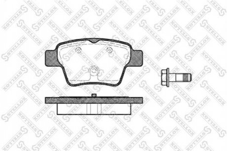 Тормозные колодки, дисковый тормоз.) STELLOX 1149000BSX