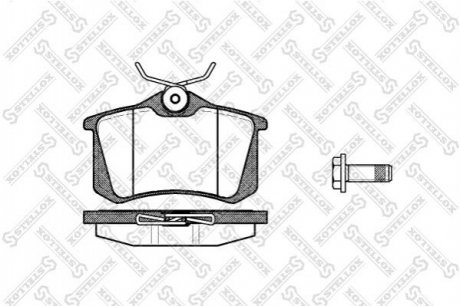 Тормозные колодки, дисковый тормоз.) STELLOX 274005BSX