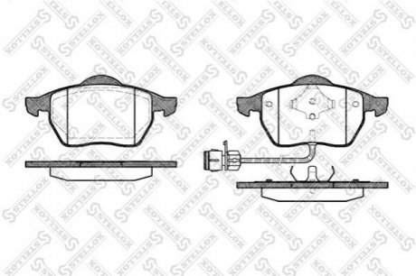 Тормозные колодки, дисковый тормоз.) STELLOX 401002BSX