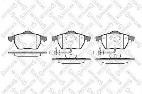 Тормозные колодки, дисковый тормоз.) STELLOX 401022BSX