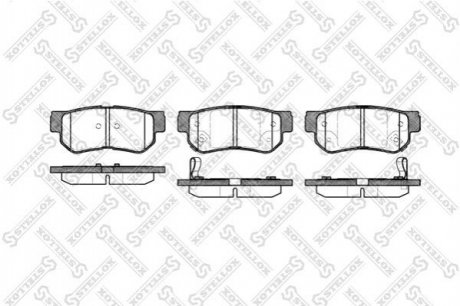 Тормозные колодки, дисковый тормоз.) STELLOX 757002BSX