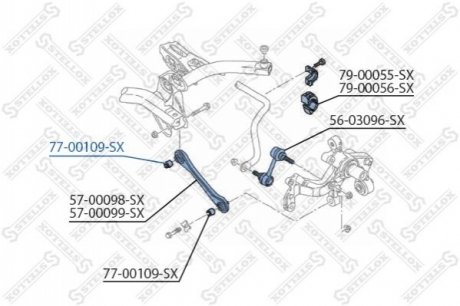 Сайлентблок важеля STELLOX 7700109SX