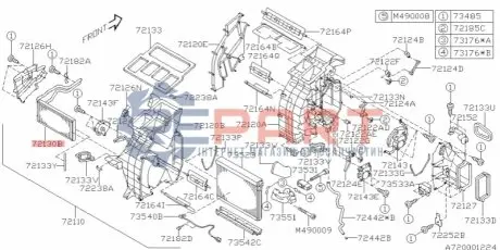 Радіатор пічки SUBARU 72130XA00A